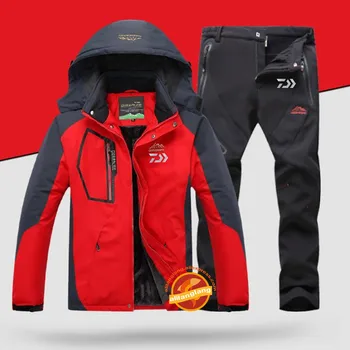 

Daiwa Fishing pants Plus Velvet Fishing Fishing set Outdoor Breathable Fishing Fishing Elastic Pants Sports Men Fishing Clothes