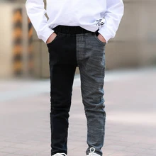 IENENS/От 5 до 13 лет; модная одежда для мальчиков; Узкие прямые джинсы; Классическая джинсовая одежда для детей; длинные брюки; повседневные брюки для маленьких мальчиков
