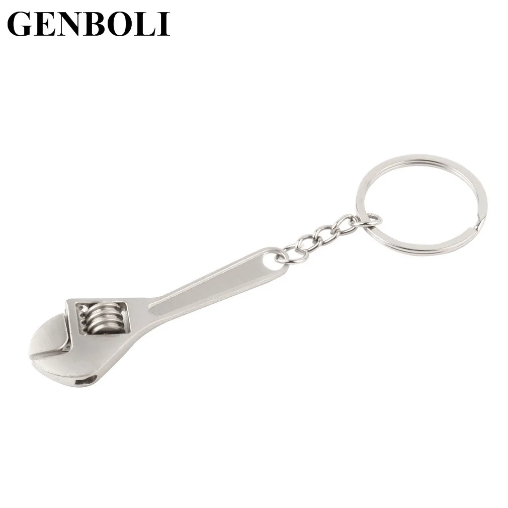

2pc New charming novelty Metal Adjustable Tool Wrench Spanner Key Chain Ring Keyring Pocket Tools hot sales