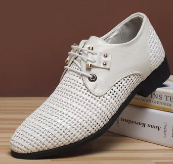 

Men's leather sandals summer breathable men's flat casual leather sandals retro mesh summer leather sandals