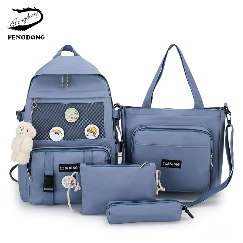 Backpacks Shoulder-Bags Book-Bag Teenager College Girls Waterproof Student for Women