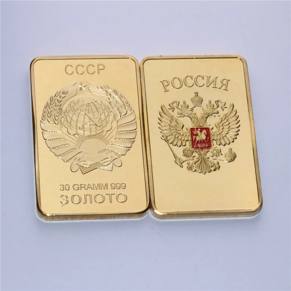 1 Oz Russian Gold 30 Gram 999 Gold Clad Ussr Poccnr Hammer Amp Sickle 1-oz-russian-gold-30-gram-999-gold-clad-ussr-poccnr-hammer-amp-sickle
