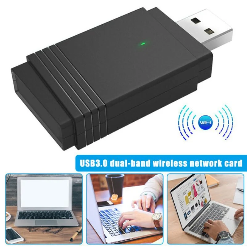 Двухдиапазонный беспроводной USB 3,0 wifi адаптер для ПК сетевая карта 5G/2,4G USB wifi+ Bluetooth 5,0 1200 Мбит/с для Windows 10