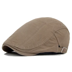 Men's Hat Berets Cap Golf Driving Sun Flat Cap Fashion Cotton Berets Caps for Men Casual Peaked Hat Visors Casquette Hats