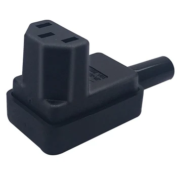 

Right Angle C13 IEC Connector Kettle Lead Plug 10A Angled 90 Degree Rewireable Power Socket Power Cable Adapter