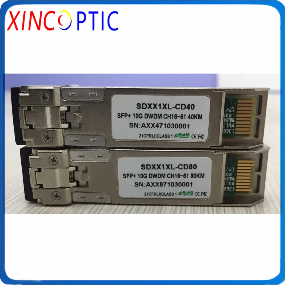10-дневное SFP + DWDM оптический трансивер 80 км 10GBASE-DWDM (100-ггц ITU grid) 1528 77 нм ~ 1563 86 80км