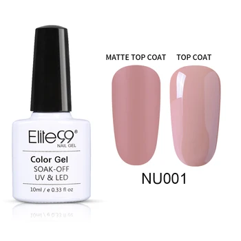 

Elite99 10ml Nude Color UV Gel Nail Polish Need Matte Top Coat Nail Art Varnish Hybrid Soak Off Gel Lacquer Manicure Gel Polish