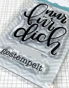 

German Transparent Clear Silicone Stamp/Seal for DIY scrapbooking/photo album Decorative clear stamp A2287