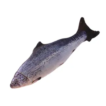 

Creative 3D Fish Shape Kattenspeelgoed Gift Cat Mint Fish Filled Pillow Doll Gesimuleerde Fish Play Pet Toy