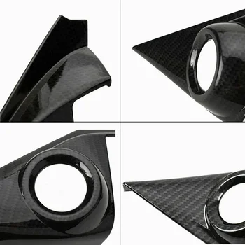 

For Honda Civic 2016-2020 Carbon Fiber Door A-Pillar Speaker Cover Interior Trim ABS Material