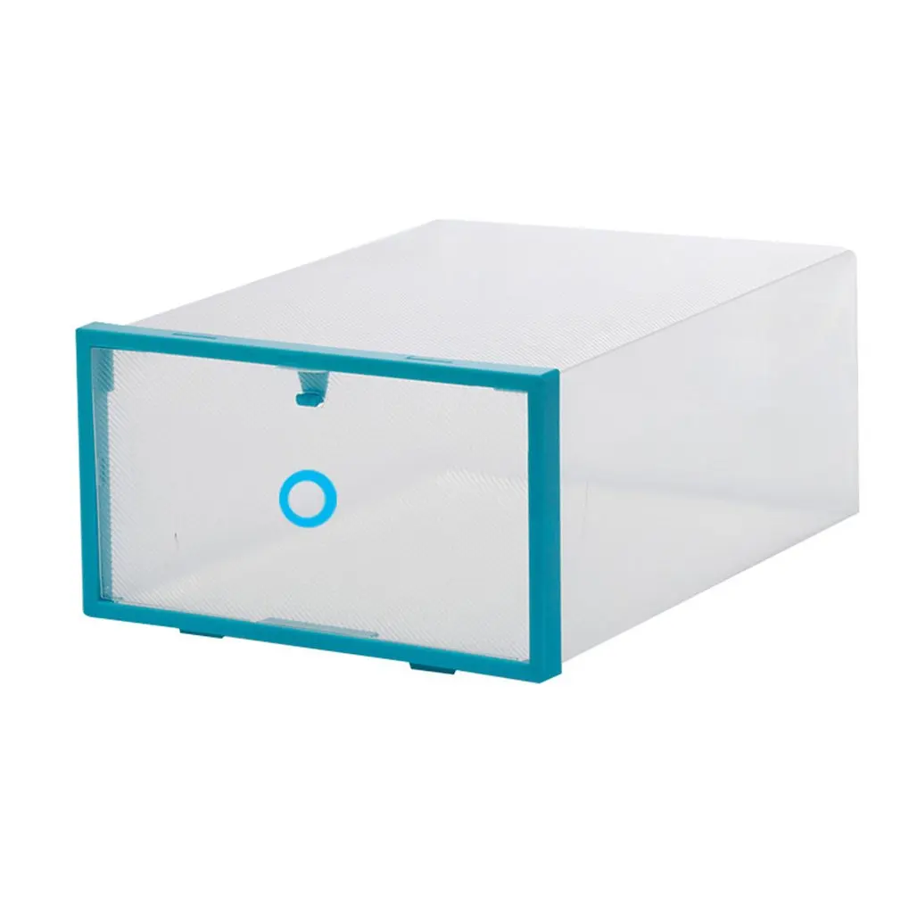 

1pc Transparent Shoes Box Drawer Universal Clothinng Storage Case Organizer Stackable Slippers Sports Shoes Sundries Drawer Box