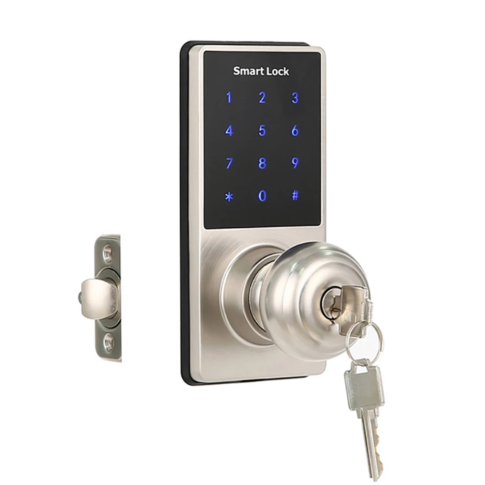 

APP Control Bluetooth Door Lock Quick Unlock Mechanical Key Office Hotel Zinc Alloy Keyless Entry Password Keypad Smart