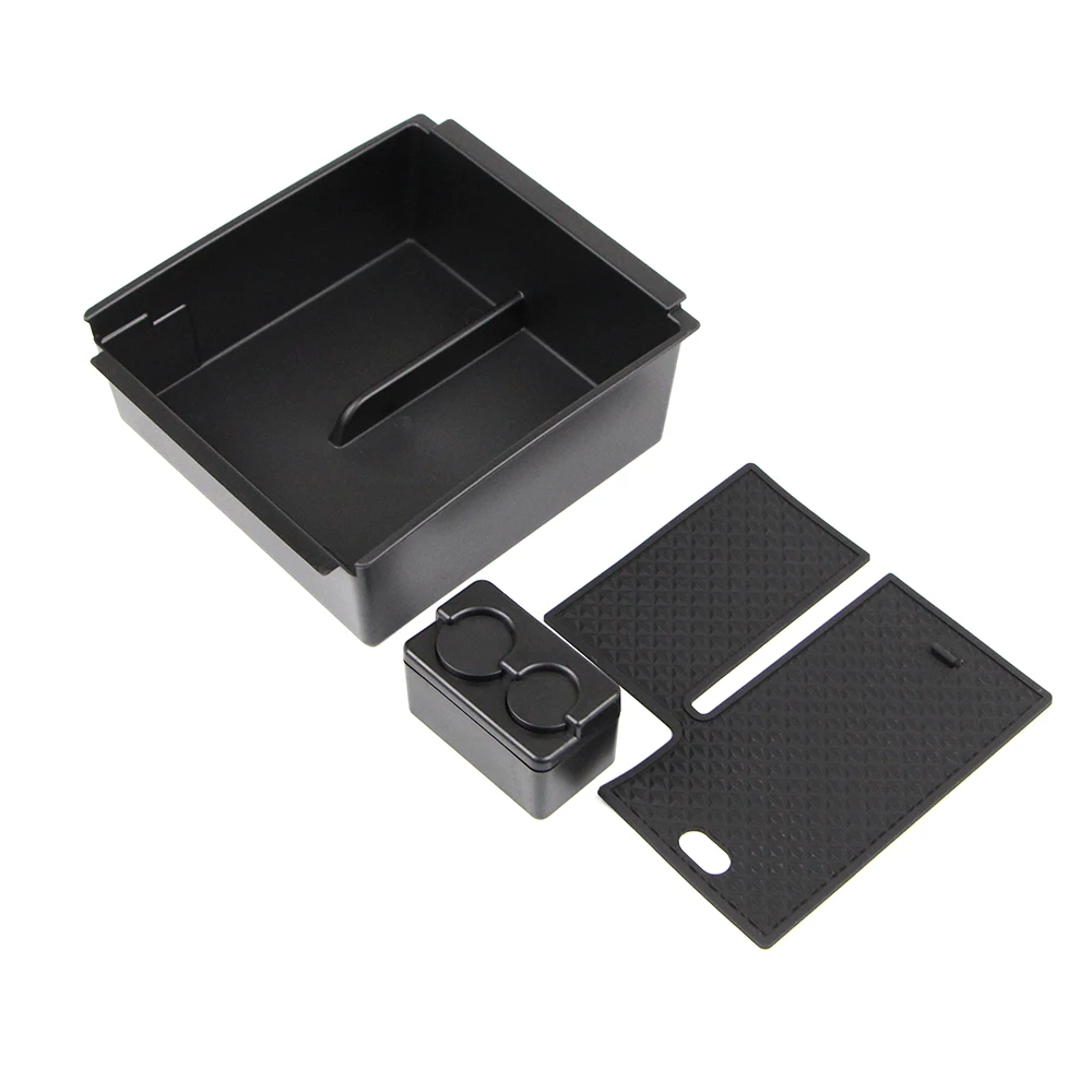 Dreamseek Armrest Storage Box Holder for Isuzu D-Max MU-X 2012-2018 Central Console Glove Tray Interior Organizer