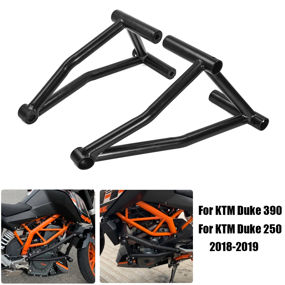 

For KTM Duke 390 Duke 250 2018 2019 Crash Bars Motorcycle Highway Engine Guard Frame Slider Protector Black
