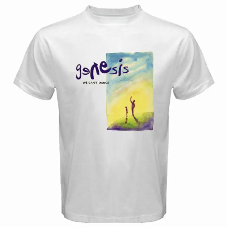 Genesis We Cant Dance Питер Габриэль Фил Коллинз мужская белая футболка Размер S 3Xl |
