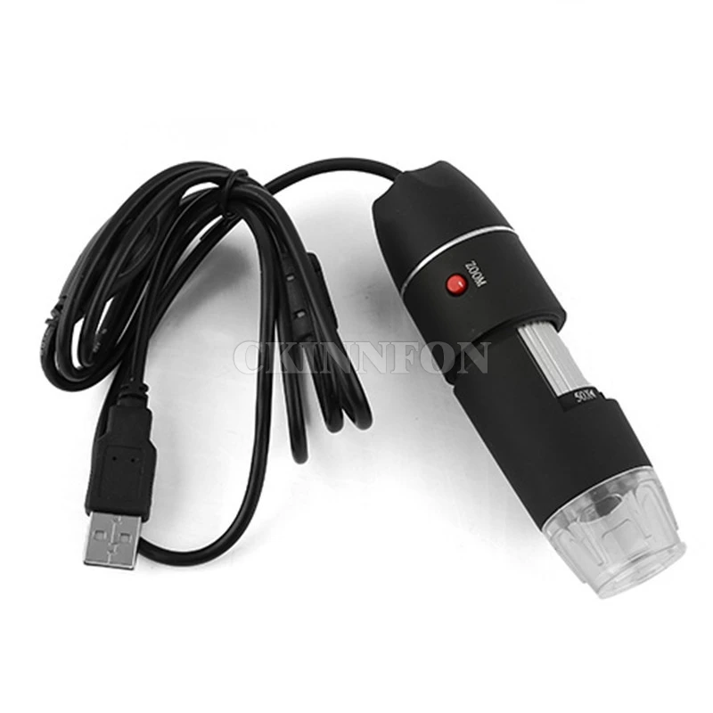 DHL 20 компл./лот 500X 1000X микроскоп Портативный USB цифровой 2,0 MP микроскоп эндоскопическая увеличительная камера 8 светодиодный