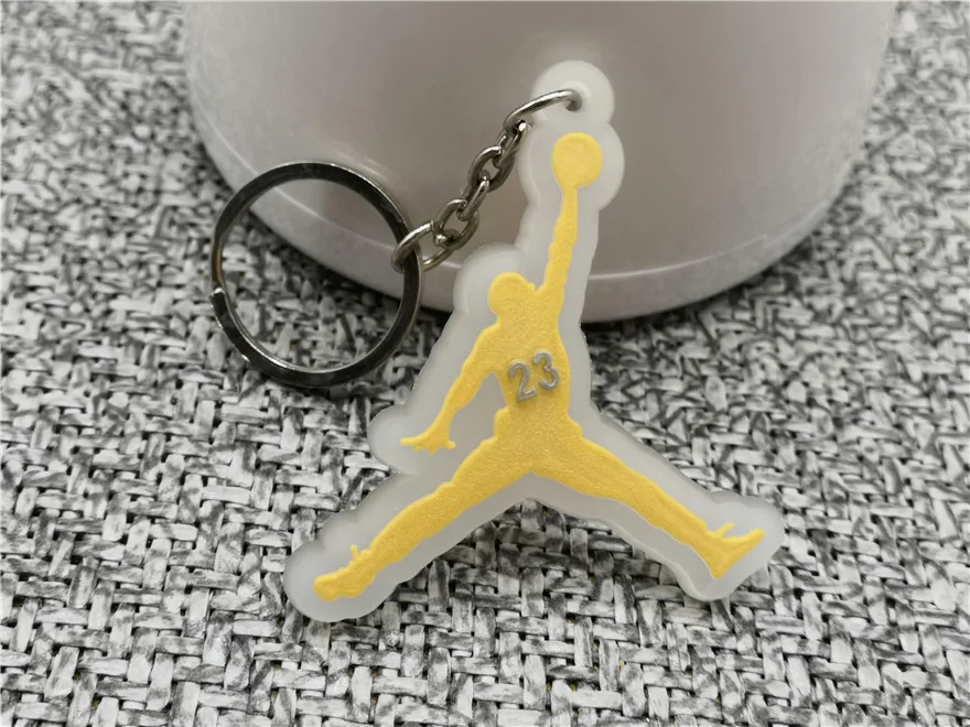 727 Милый брелок мини Силиконовый Jordan Shoe Chain подарок для женщин и мужчин и детей брелок для баскетбола кроссовки Porte Clef - Цвет: 727