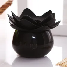 4 цвета Лотос Подставка Для Зубочисток цветок ватные палочки коробка хлопок держатель в форме бутона база