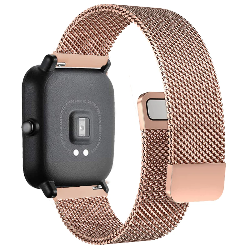 Ремешок 20 мм/22 мм для Amazfit GTS/2/2e/3/GTS2 Mini/GTR/3/Pro/GTR2/47 мм/42 мм/stratos магнитный ремешок