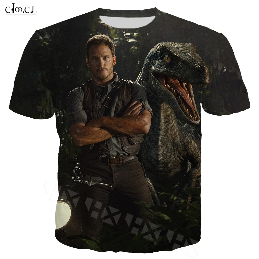 

Movie Jurassic World Dinosaur T Shirt Men/Women 3D Print Jurassic Dinosaur Fashion Men's Sportswear Casual Streetwear Tops B89