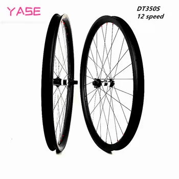 

New 12 speed Bicycle mtb bike carbon Wheelset 40x28mm tubeless asymmetry DT350S boost carbon disc wheel колеса для велосипеда