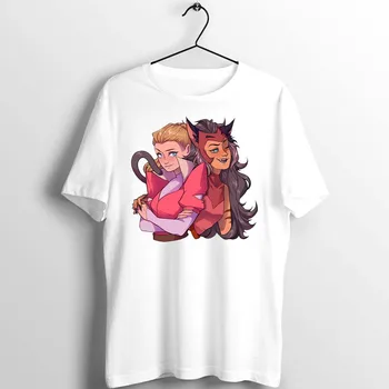 

Unisex Men Women T Shirt She Ra and Catra Cool Funny cartoon Artwork Printed custom loose leisure casual cotton basic Top Tees