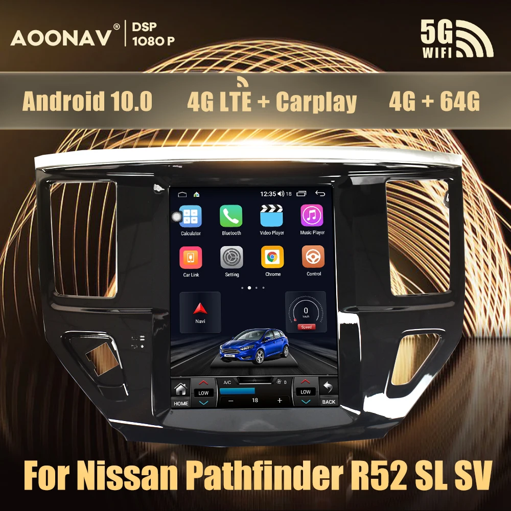 2din Android car radio for Nissan Pathfinder R52 SL SV 2012-2020 auto stereo multimedia player GPS navigator carplay | Автомобили и