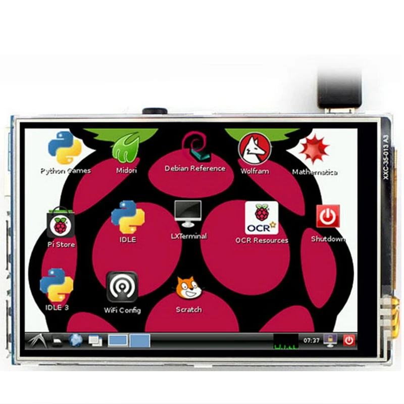 Waveshare 3,5 дюймовый RPi lcd(A) резистивный сенсорный экран TFT дисплей предназначен для Raspberry Pi 320x480 Высокое разрешение SPI интерфейс