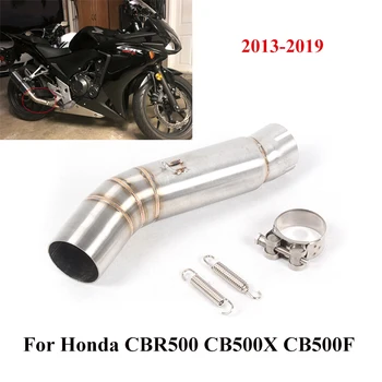 

CBR500 CB500X CB500F Motorcycle Exhaust System Escape Mid Connect Tube Link Pipe For Honda CBR500 CB500X CB500F 2013-2019 Slip