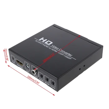 

SCART+HDMI To Video Converter Box 720P 1080P 3.5mm Coaxial Out 28GE