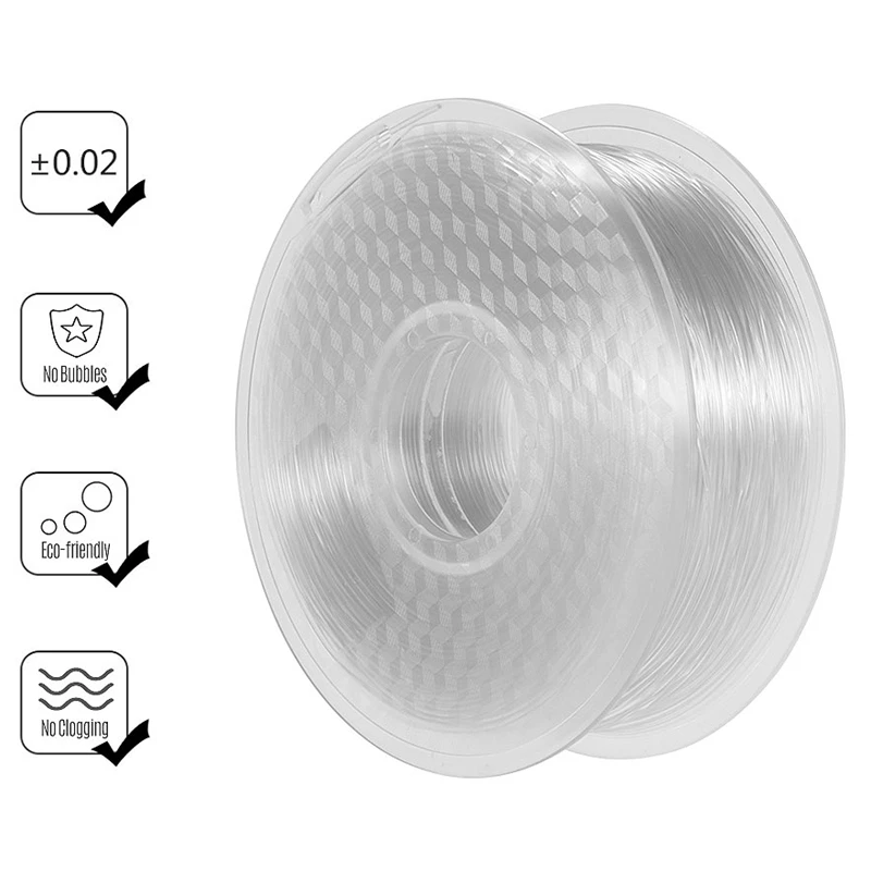 3D-принтеры ПЭТГ PETG Пластик 1,75 мм 1 кг/рулон для 0,2/0,3/0,4/0,6 мм форсунками из Prusa I3 комплект 3d PETG Материал нити