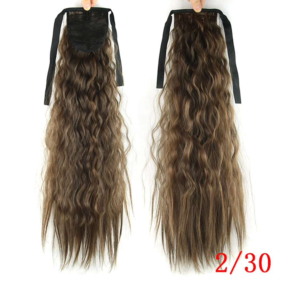 Soowee высокотемпературные синтетические курчавые волосы в стиле афро конский хвост накладные волосы на резинке наращивание волос - Цвет: 230