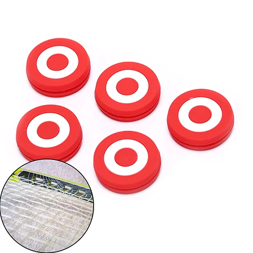 Red target cute tennis racket shock absorber racquet vibration dampeners Nq 