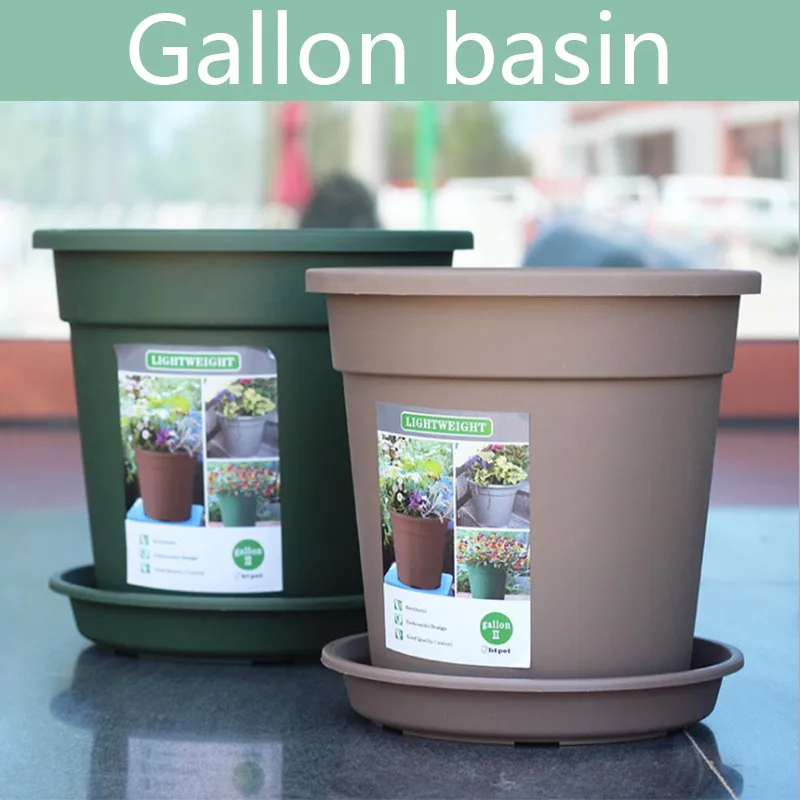 Gallon Resin Plastic Balcony Vegetables Bonsai Green Plant Horticultural Flower Pots new product Pot Trays Gallon Resin Plastic Balcony Vegetables Bonsai Green Plant Horticultural Flower Pots new product Pot Trays