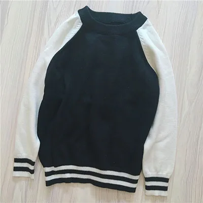 Autumn Winter Baby Boys Girls Long Sleeve Knitted Birdie Printing Sweaters Children Girls Boys Cotton Sweaters - Цвет: 18106 black