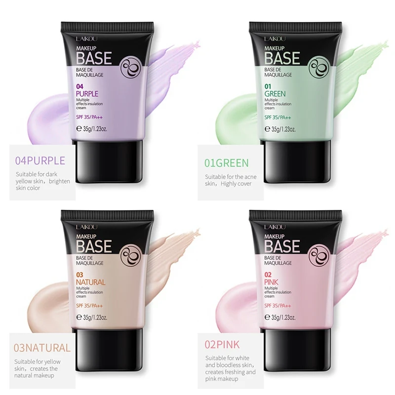 Face Primer Natural Makeup Base Foundation Primer Makeup Base Cream Moisturizing Pores Invisible Oil Control Isolation Cream NEW