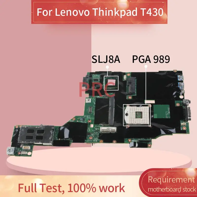 Placa-mãe Portátil para Lenovo Thinkpad Notebook Mainboard Slj8a Ddr3 T430 T430i 04y1406 04w6625 00hm309 04y1944 04y1422 04y1938