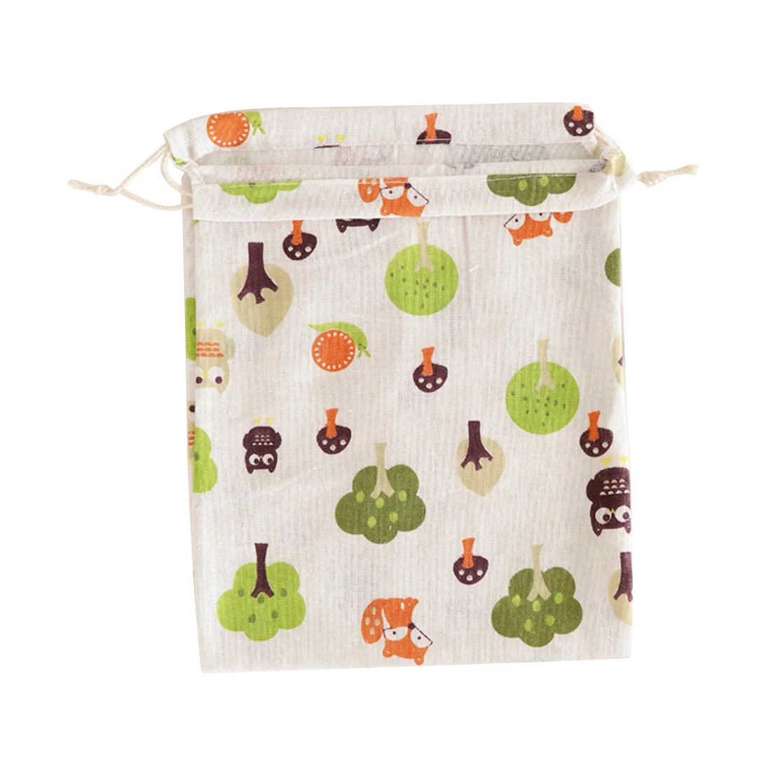 Tree 31x24.5cm Простой сетчатый хлопковый льняной мешок для пыли, домашний мешок для хранения мусора, Детская сумка для хранения игрушек, одежда, носки, обувь, сумка для хранения - Цвет: Tree 31x24.5cm