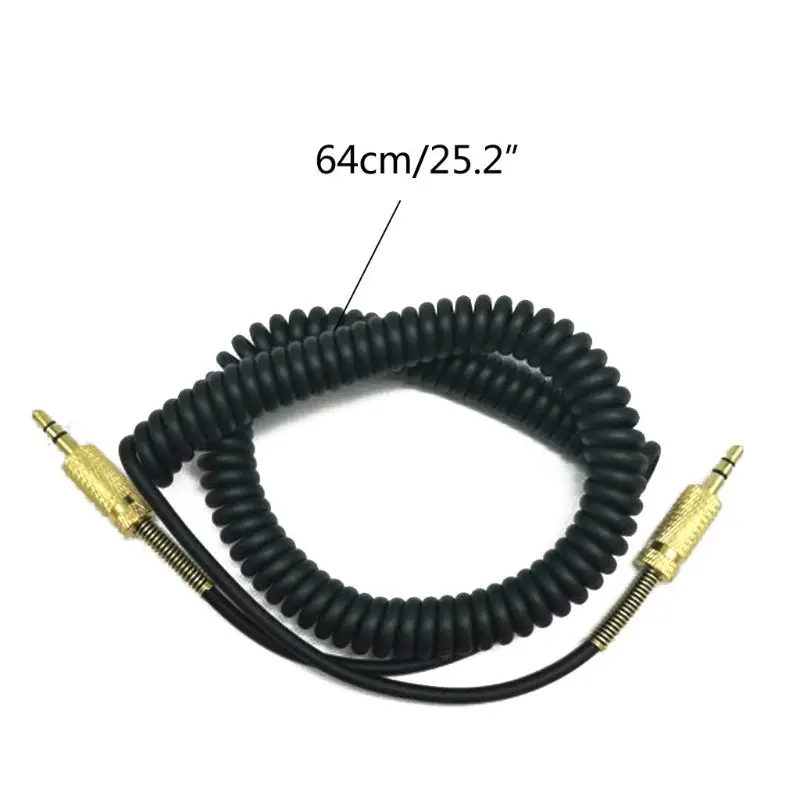 3.5mm Replacement Aux Cable Coiled Cord For Marshall Woburn Kilburn Ii