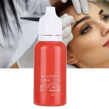 Тушь для бровей 2 шт./кор. 30 мл Полупостоянный розово-красный пигмент татуировки растительный экстракт тату Красота Косметика перманентные чернила