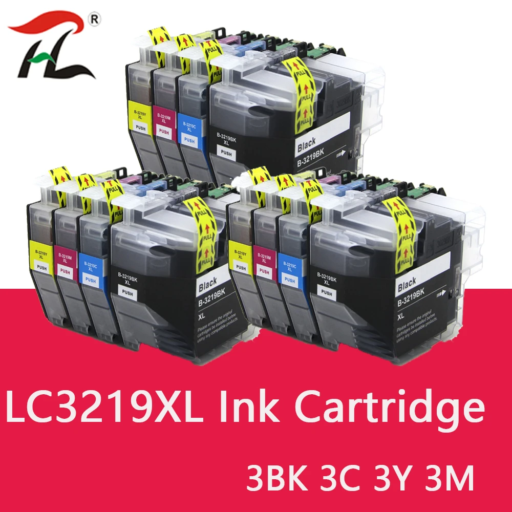 12pk Lc3219 Lc3219xl Lc 3217 Lc3217xl Ink Cartridge For Brother Mfc-j5330dw  J5335dw J5730dw J5930dw J6530dw J6935dw - Ink Cartridges - AliExpress