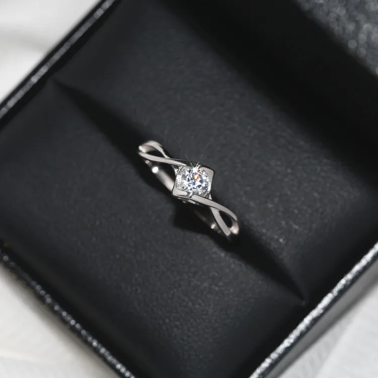 Lab Diamond Ring Silver 925 Solitaire Wedding Ring for Women silver rings,silver ring,wedding rings,silver plated ring