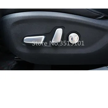 

Car Cover ABS Chrome Seat Adjustment Knob Button Switch Trim Accessories 5pcs For Kia KX5 Sportage 2016 2017 2018