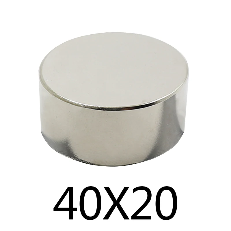 

10/50/100 pcs Neodymium magnet 40x20mm super strong round rare earth welding search powerful permanentgallium metal 40*20 mm
