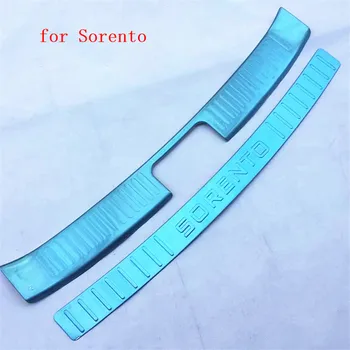 

Car Accessories car styling stainless steel External internal Rear bumper Protector Sill for 2013 2014 KIA Sorento Car styling