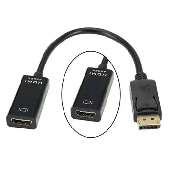 

2020 New Cable Adapter Male To Female For Hp/dell Laptop Pc Display Port To 1080p Hdmi Cable Adapter Converter 4k Hd Wholesale