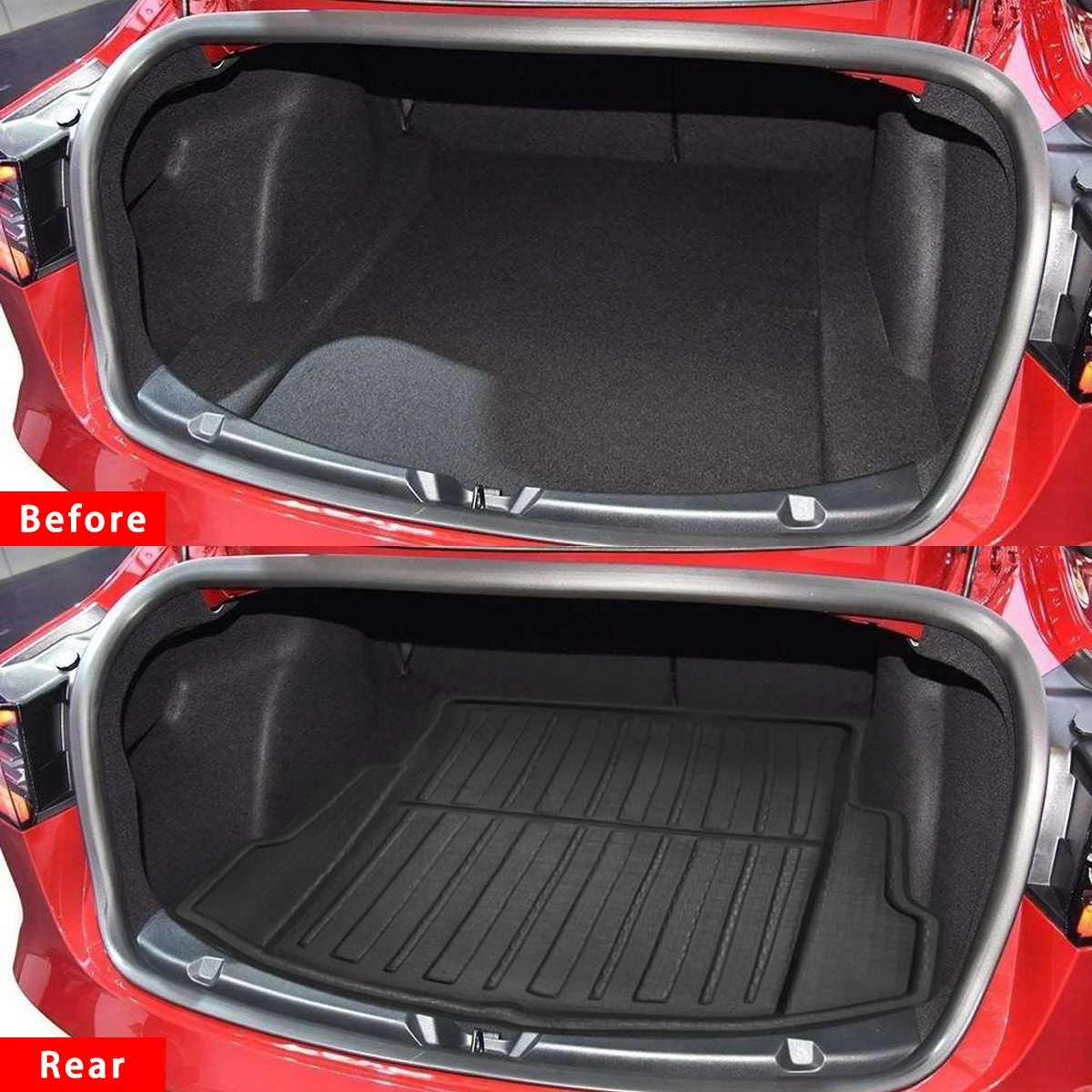 

Car Cargo Liner Boot Tray Rear Trunk Cover Matt Mat Floor Carpet Mud Non-slip Anti Dust Waterproof For Tesla Model 3