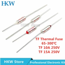 Fusibile termico TF RY 10A 15A 250V interruttore termostato controllo temperatura 216 220 227 230 235 240 245 250 255 260 265 270 grado C