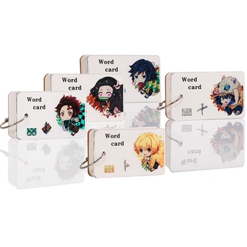 

Anime Demon Slayer: Kimetsu no Yaiba Kamado Nezuko Hashibira Inosuke Acrylic Word card Keychain Pendant Notepads Stationery
