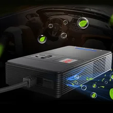 Автомобильный инвертор 200 Вт Мощность 12V постоянного тока до 220V Инвертор Напряжение преобразователь с 4 Зарядка с usb-разъемом автомобильный прикуриватель